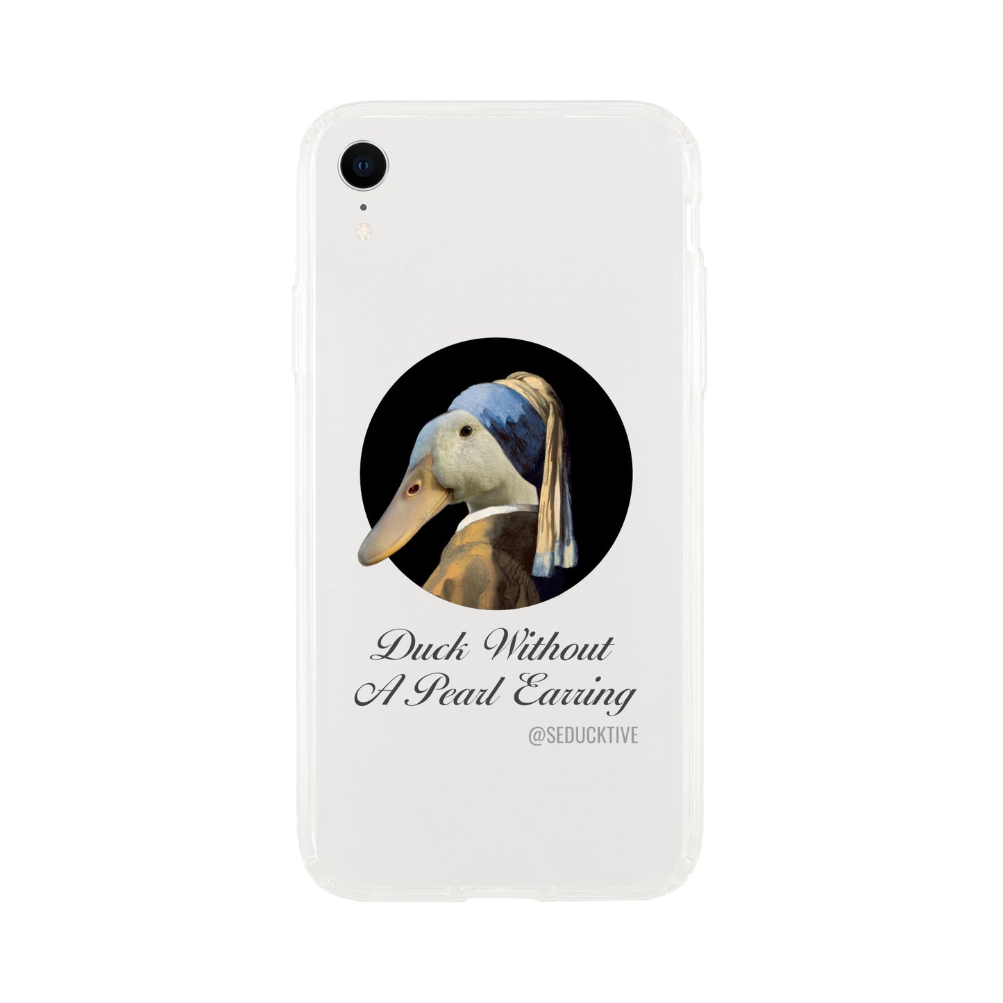 Ducks Without A Pearl Earring Clear iPhone case