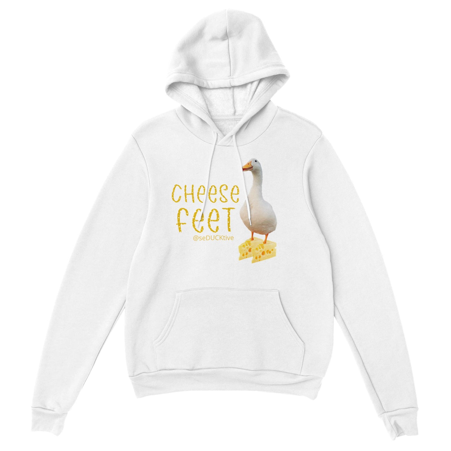 Cheese Feet Pullover Hoodie - Swiss Cheese