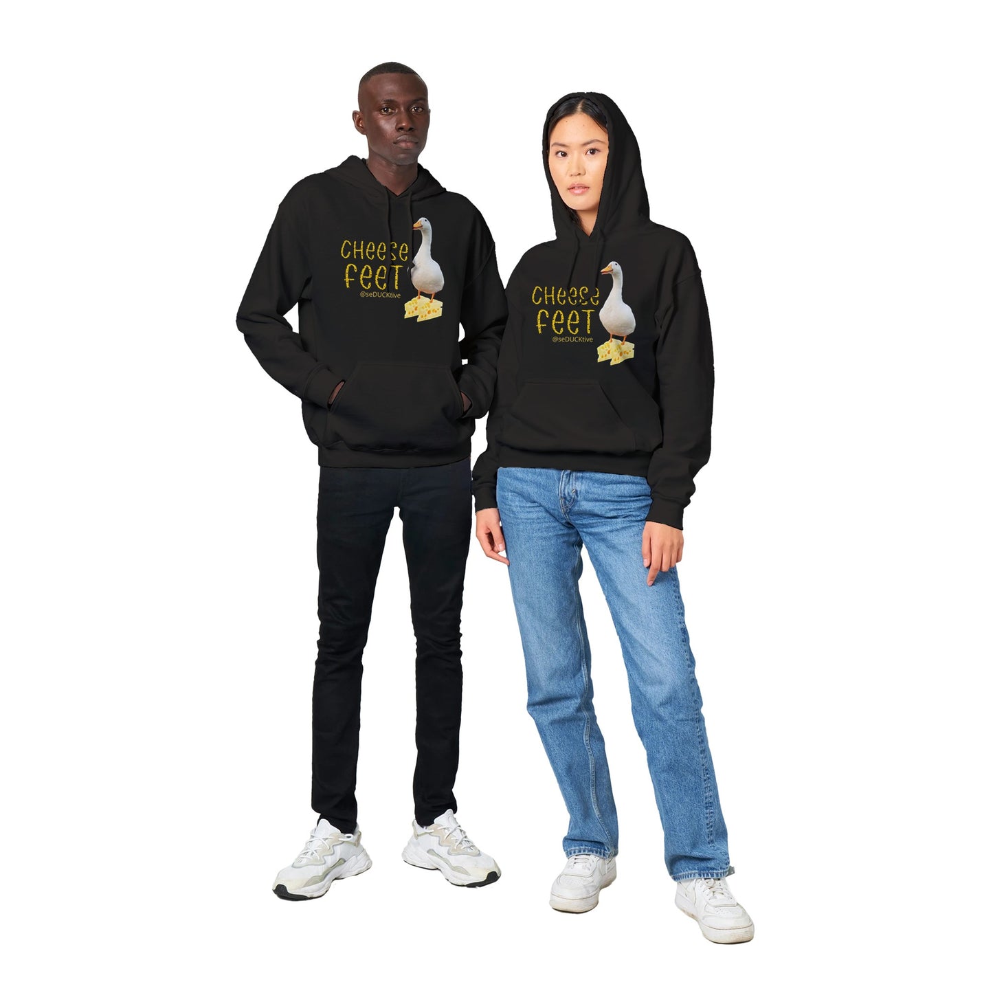 Cheese Feet Pullover Hoodie - Swiss Cheese
