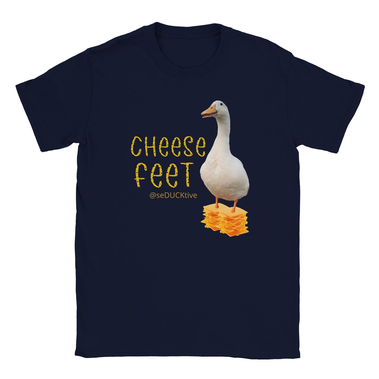Cheese Feet T Shirt - stack of cheese