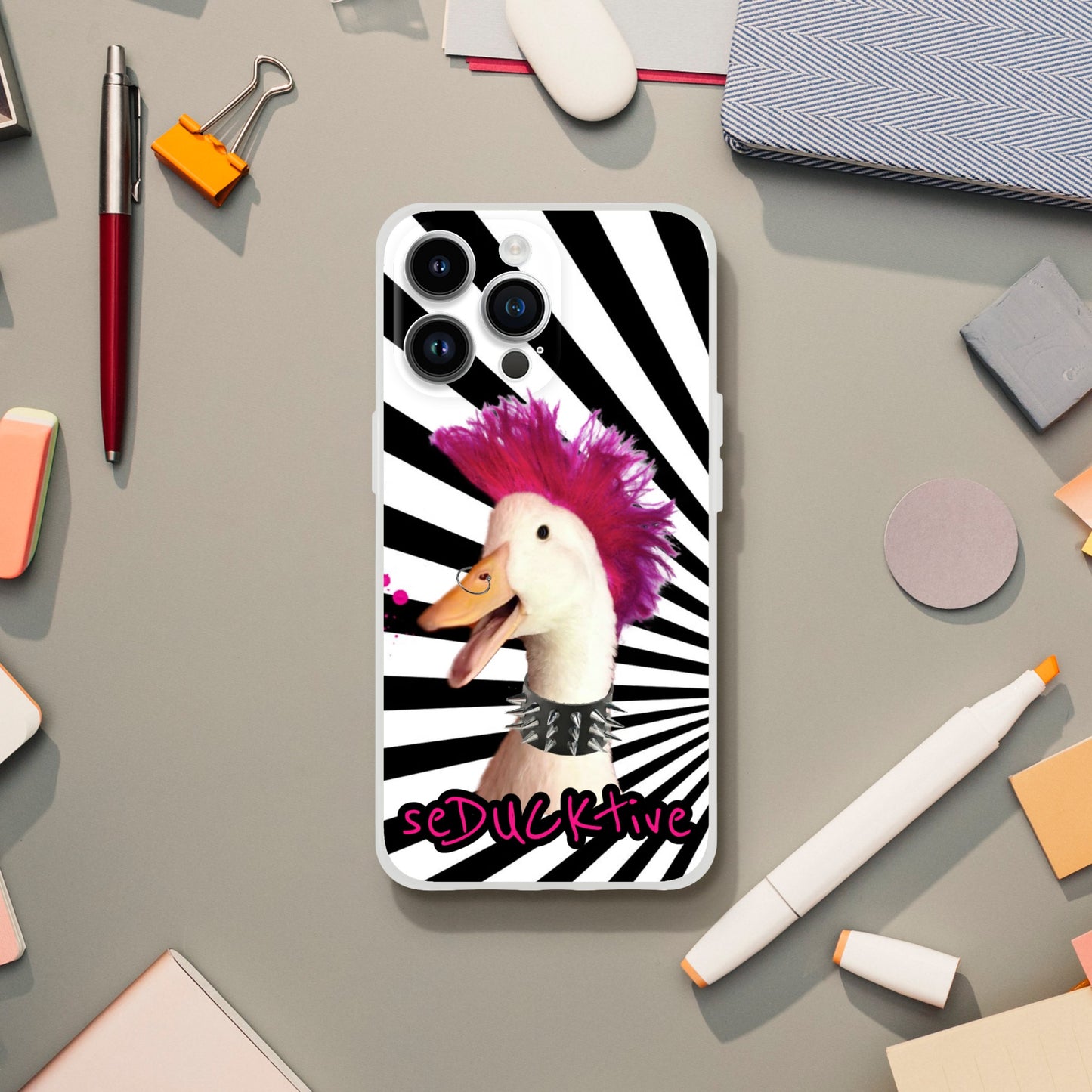 Rcok n Roll Wrinkle iphone case (black and white)