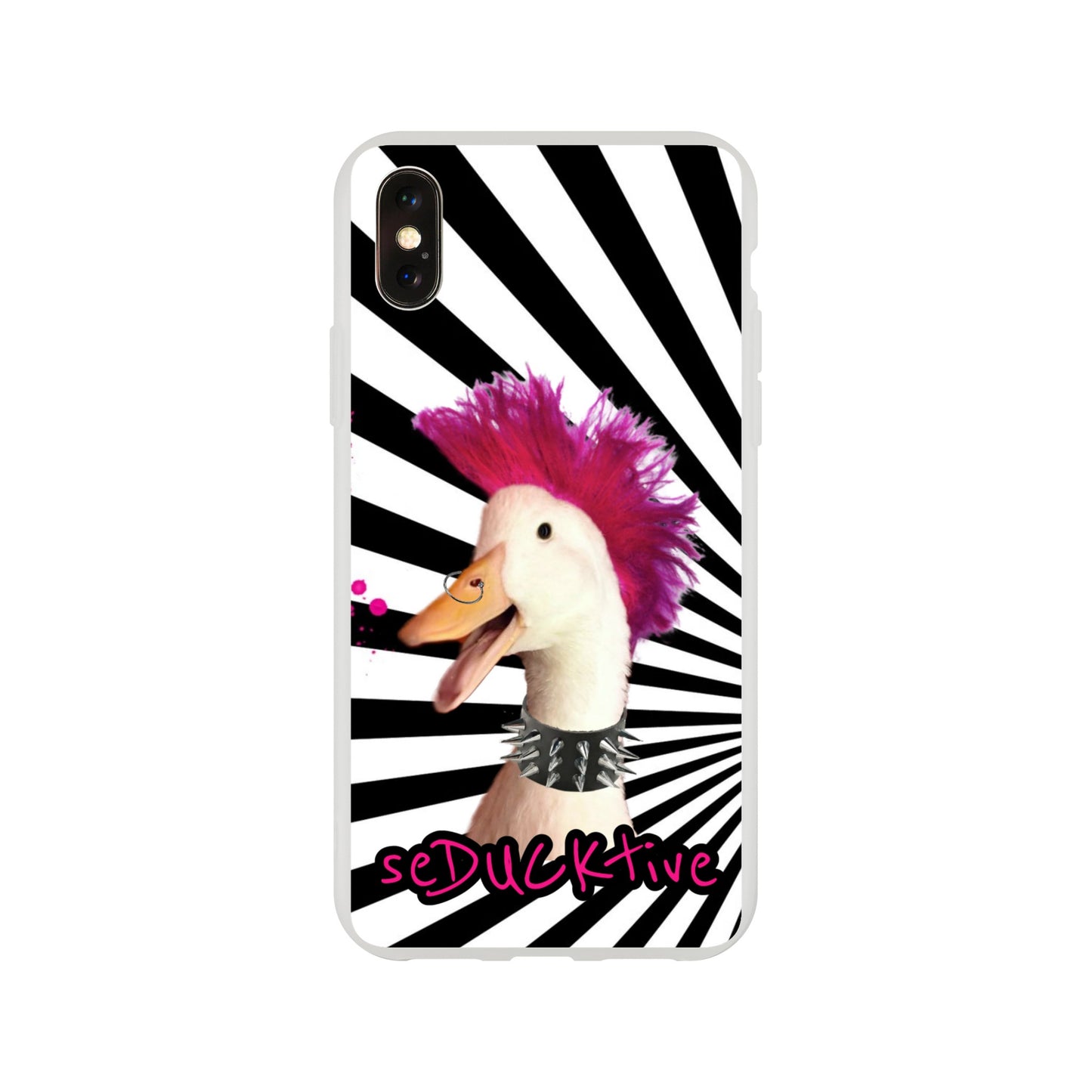 Rcok n Roll Wrinkle iphone case (black and white)