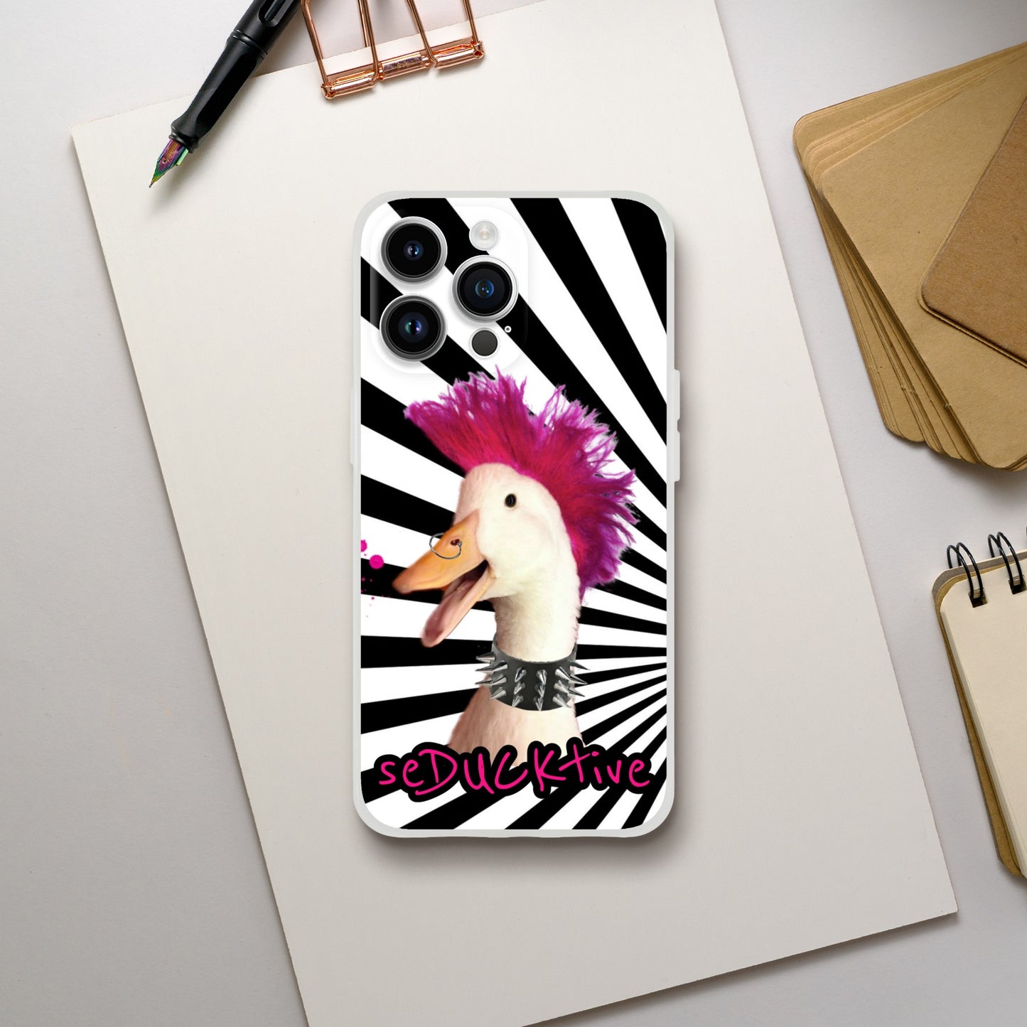 Rcok n Roll Wrinkle iphone case (black and white)