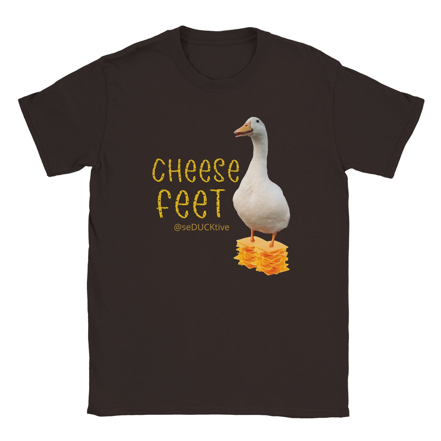 Cheese Feet T Shirt - stack of cheese