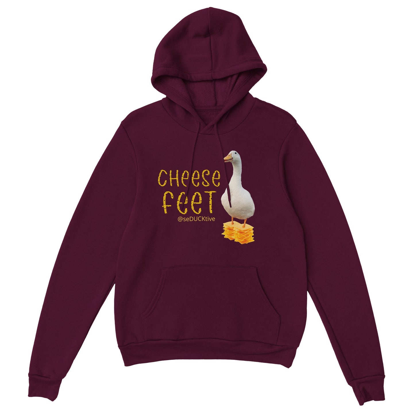 Cheese Feet Pullover Hoodie - Stack of cheese