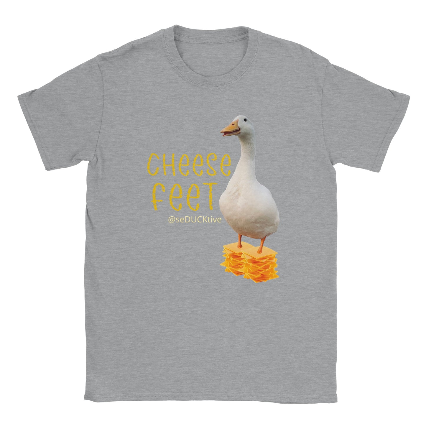 Cheese Feet T Shirt - single cheese