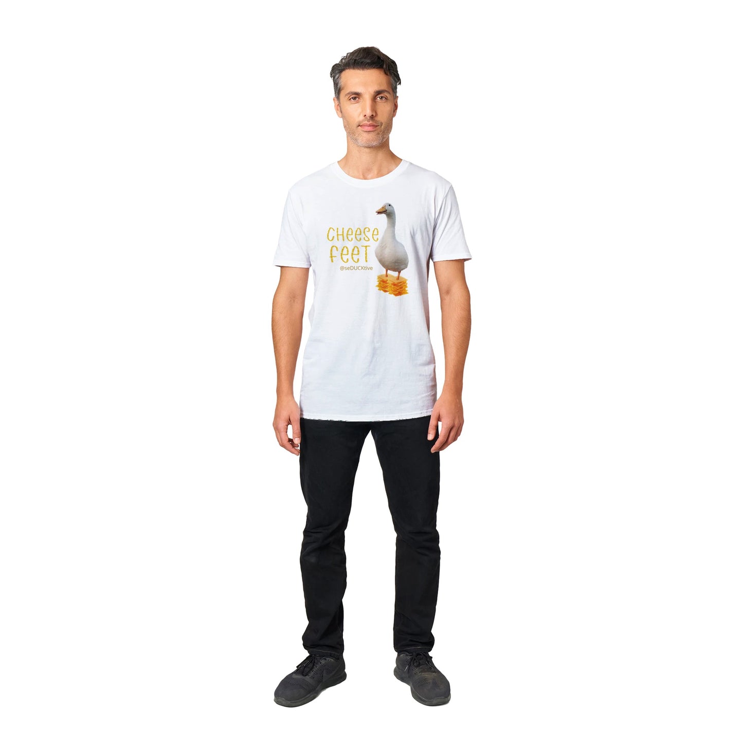 Cheese Feet T Shirt - stack of cheese
