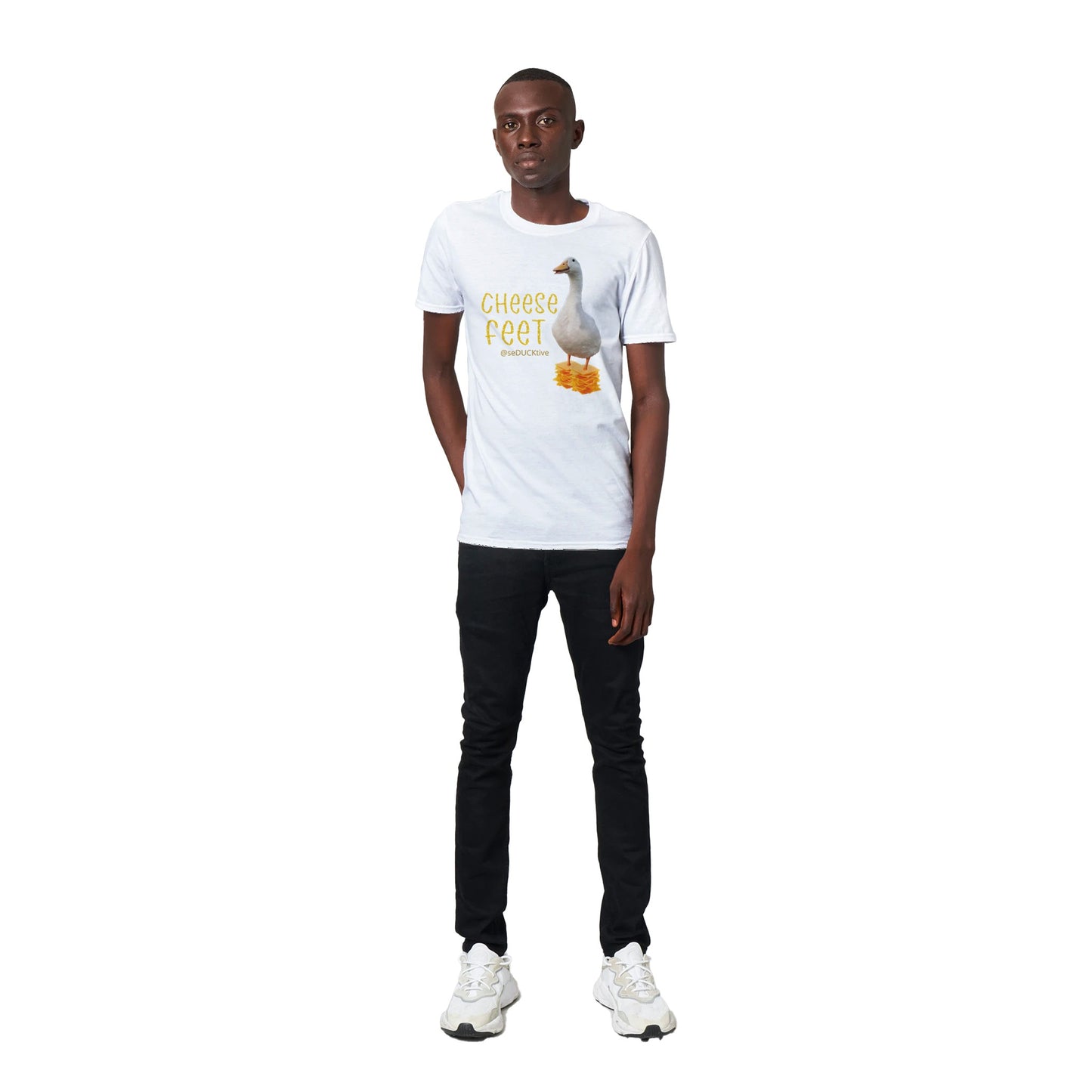 Cheese Feet T Shirt - stack of cheese
