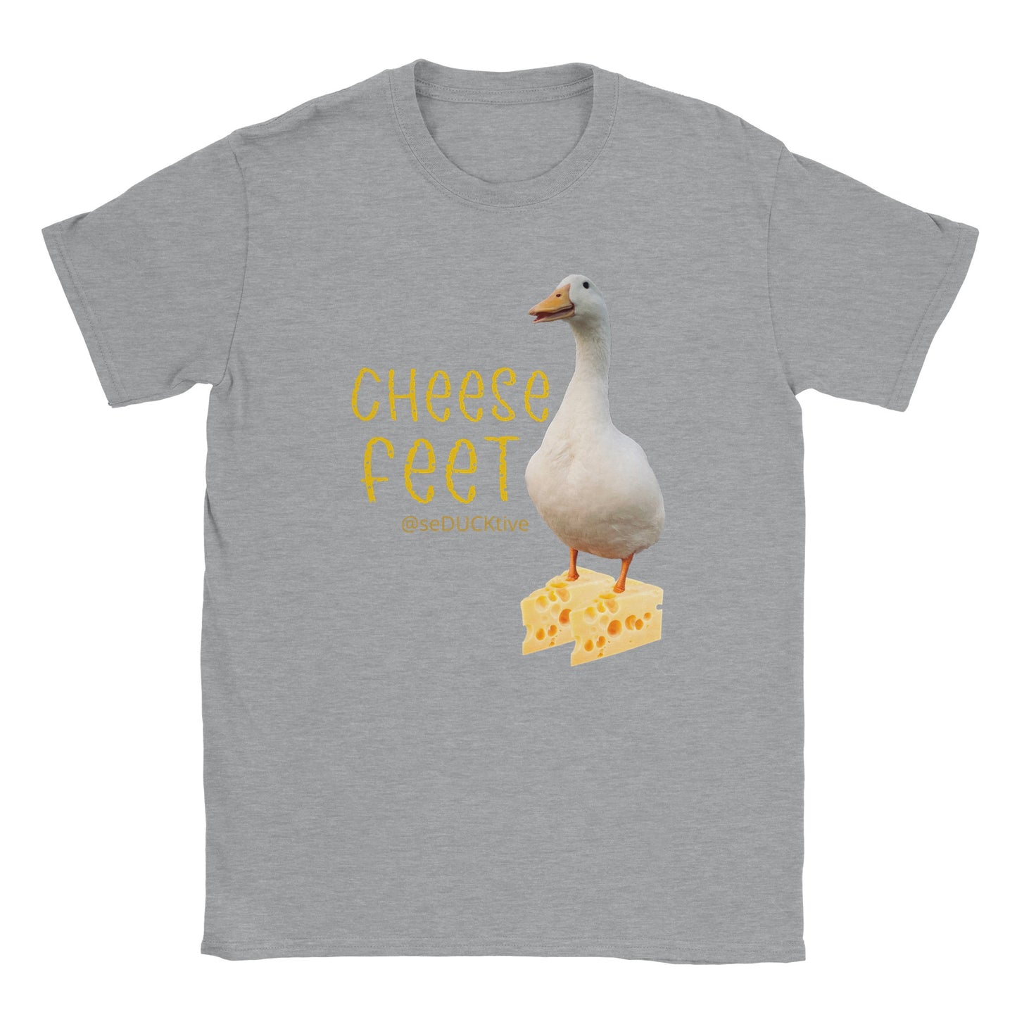 Cheese Feet T Shirt - swiss cheese