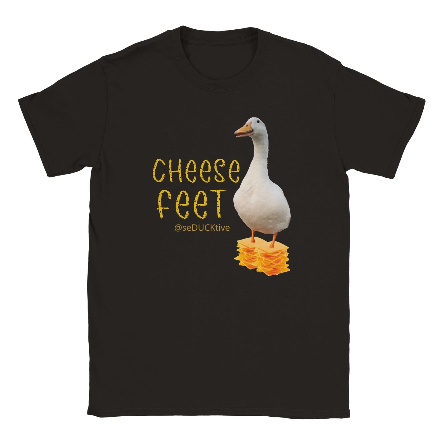 Cheese Feet T Shirt - stack of cheese