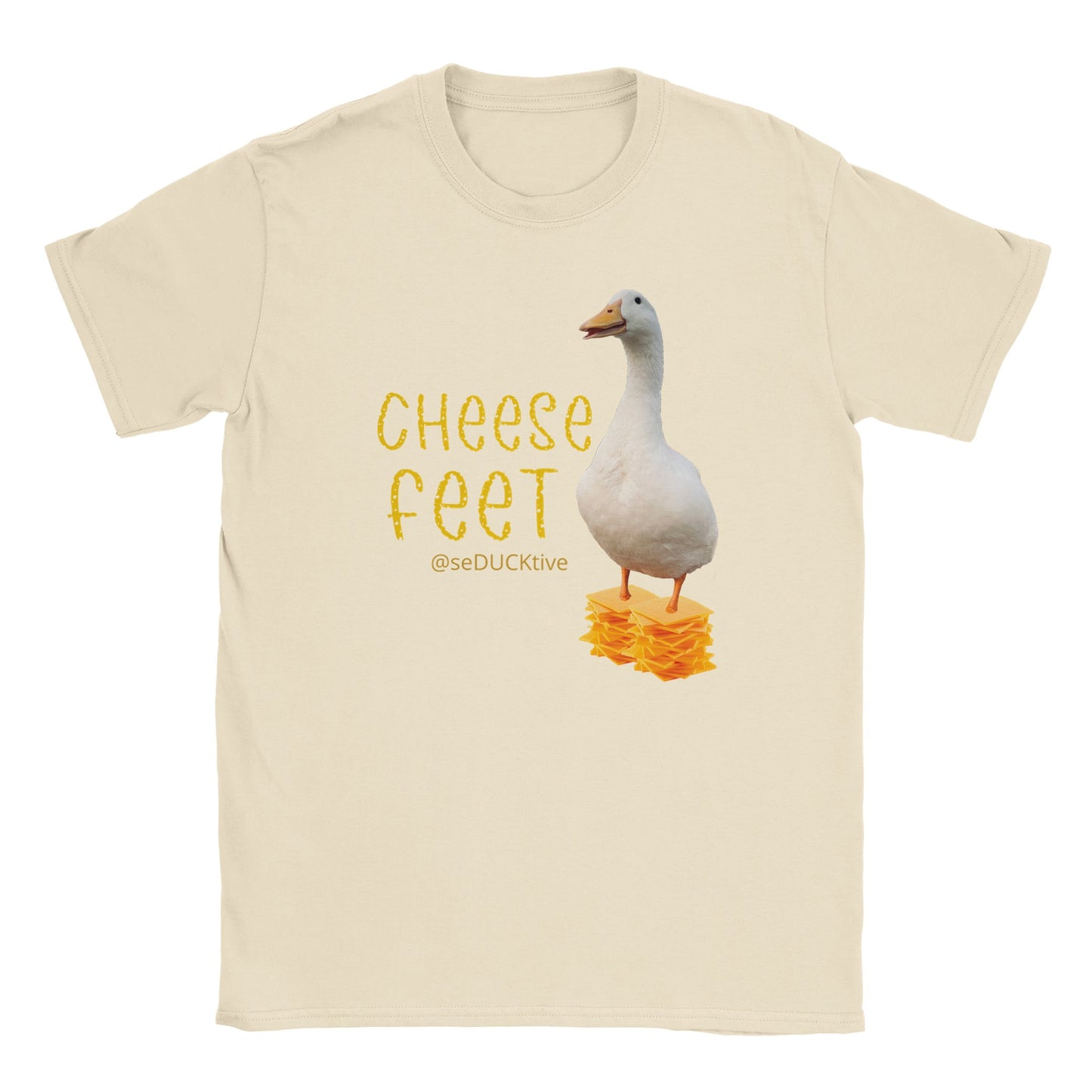 Cheese Feet T Shirt - stack of cheese