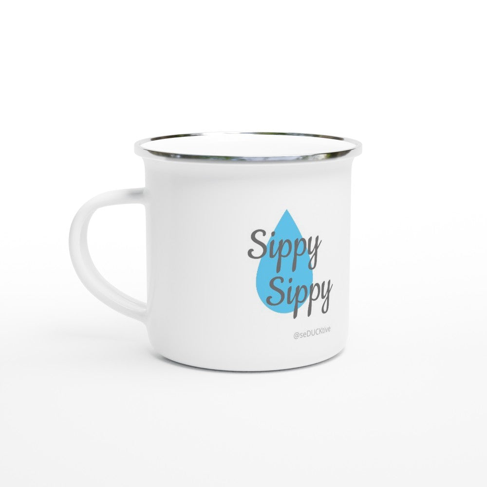 Sippy Sippy White 12oz Enamel Mug