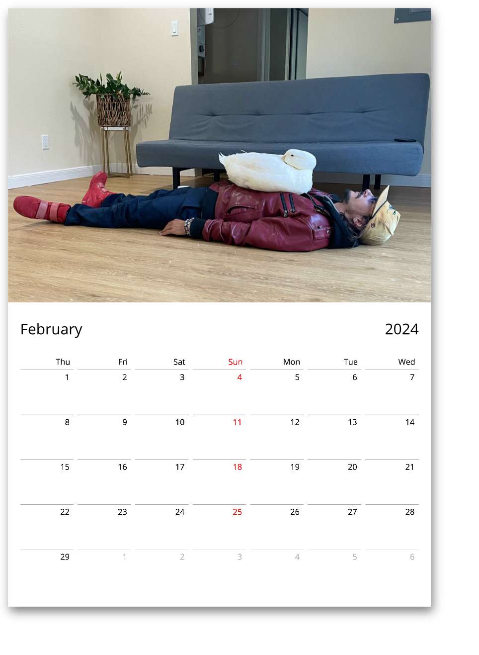 2024 Wrinkle & Human Calendar (International)