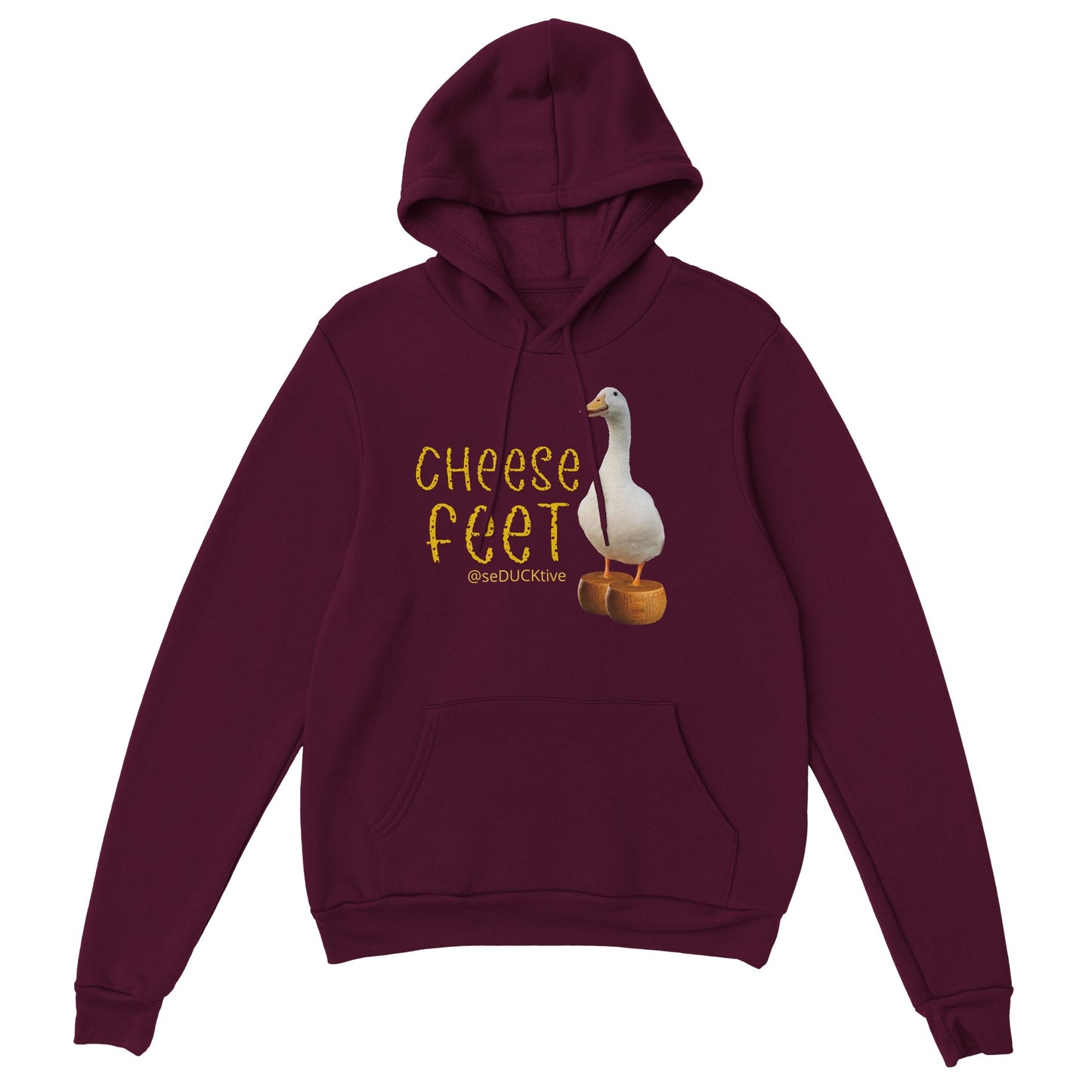 Cheese Feet Pullover Hoodie - Round Cheese