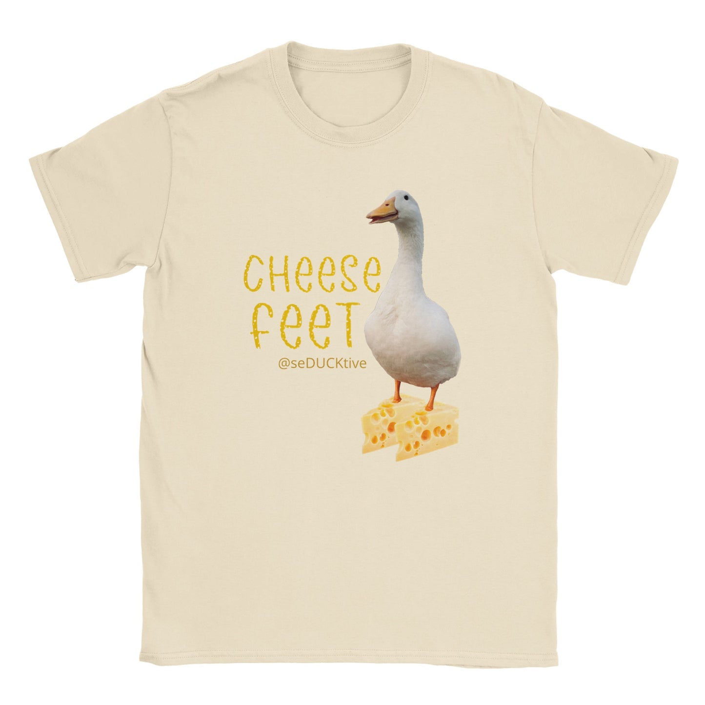 Cheese Feet T Shirt - swiss cheese