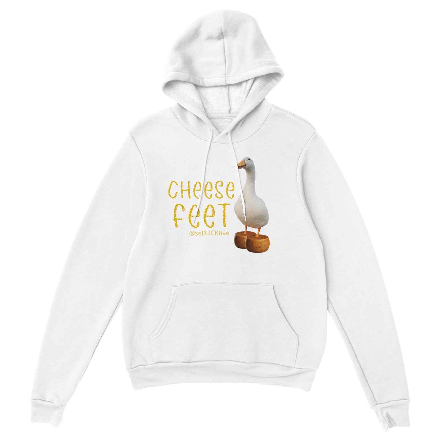 Cheese Feet Pullover Hoodie - Round Cheese