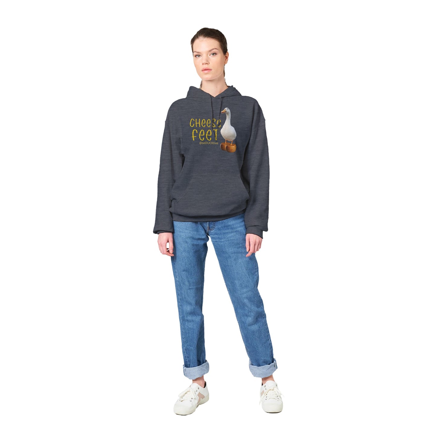 Cheese Feet Pullover Hoodie - Round Cheese