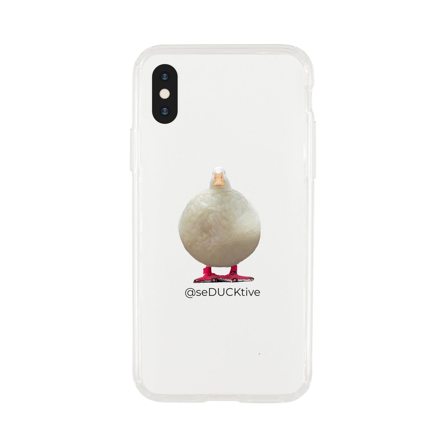 Round Duck Clear Phone Case