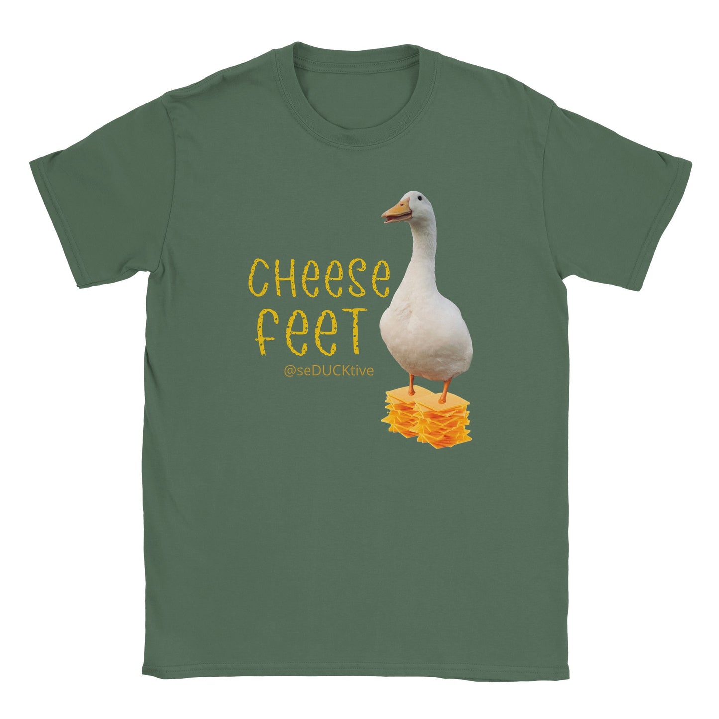 Cheese Feet T Shirt - stack of cheese