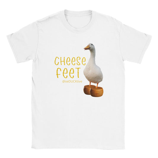 Cheese Feet T Shirt - round cheese