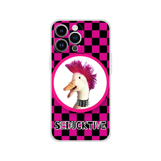Rock n Roll Wrinkle iPhone Case (Pink)