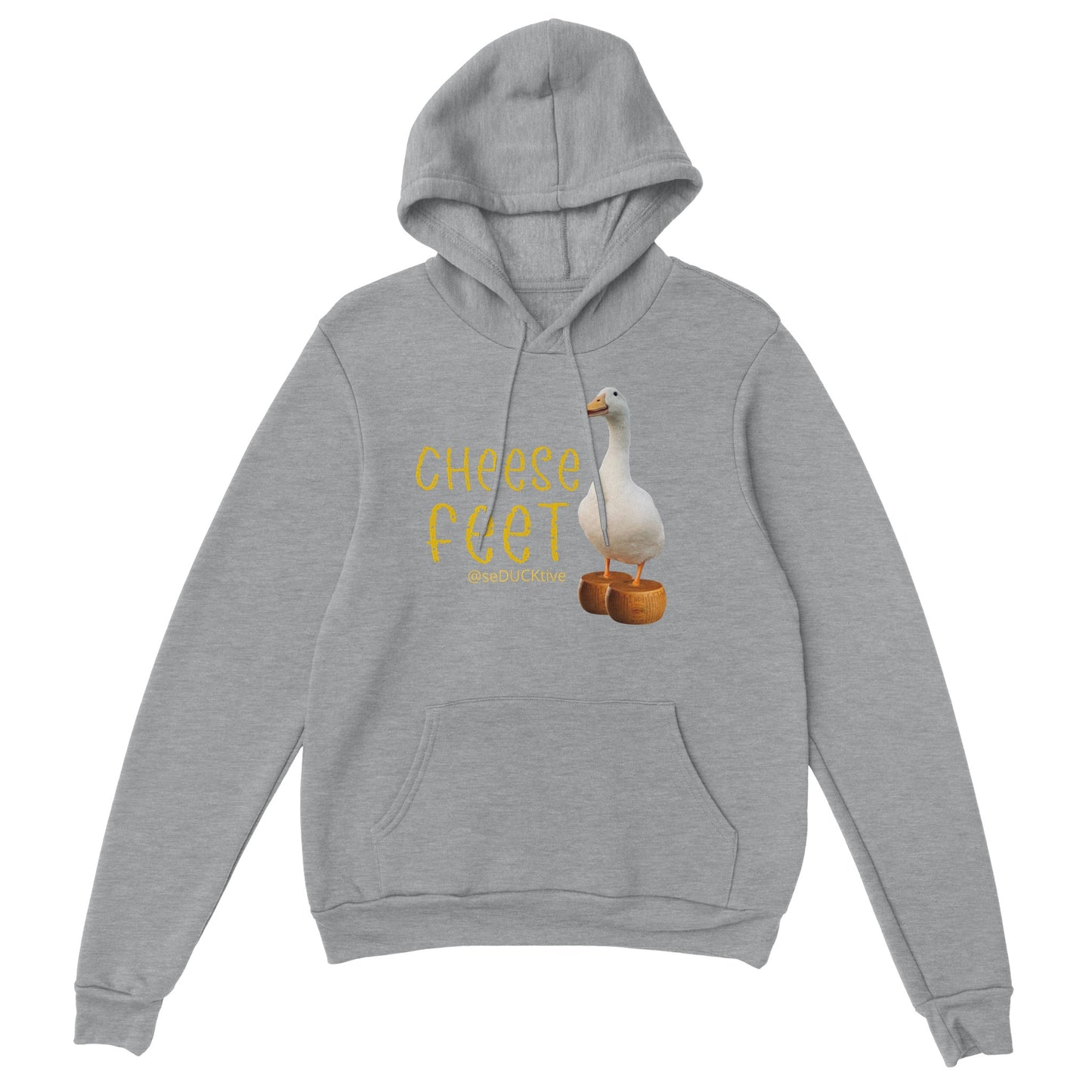 Cheese Feet Pullover Hoodie - Round Cheese