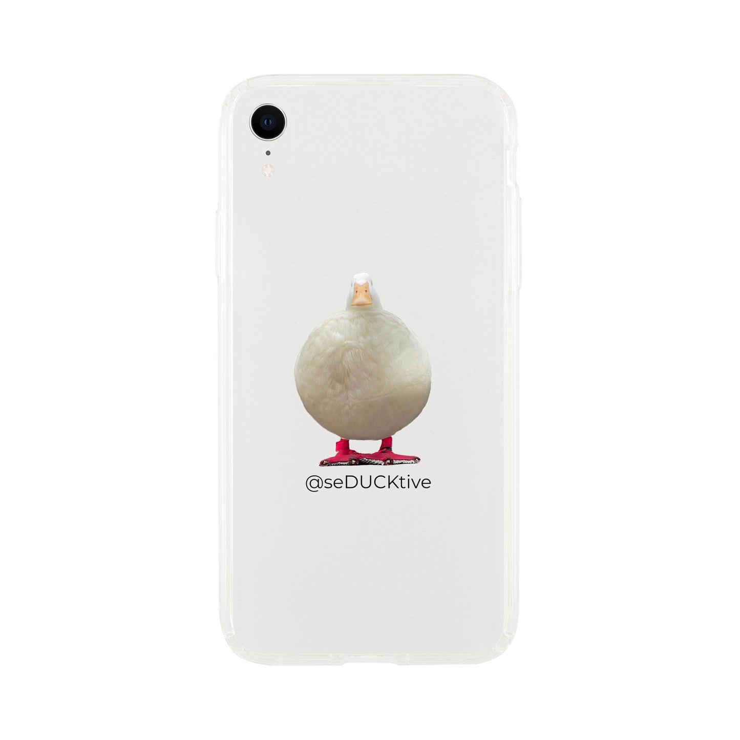 Round Duck Clear Phone Case