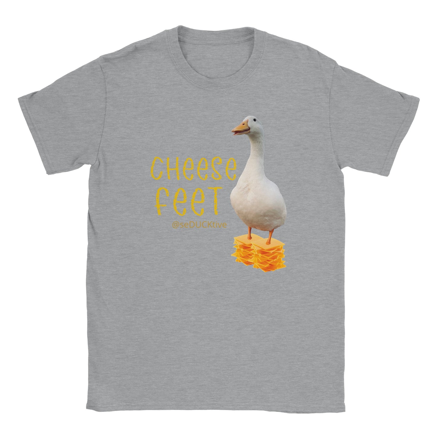 Cheese Feet T Shirt - stack of cheese