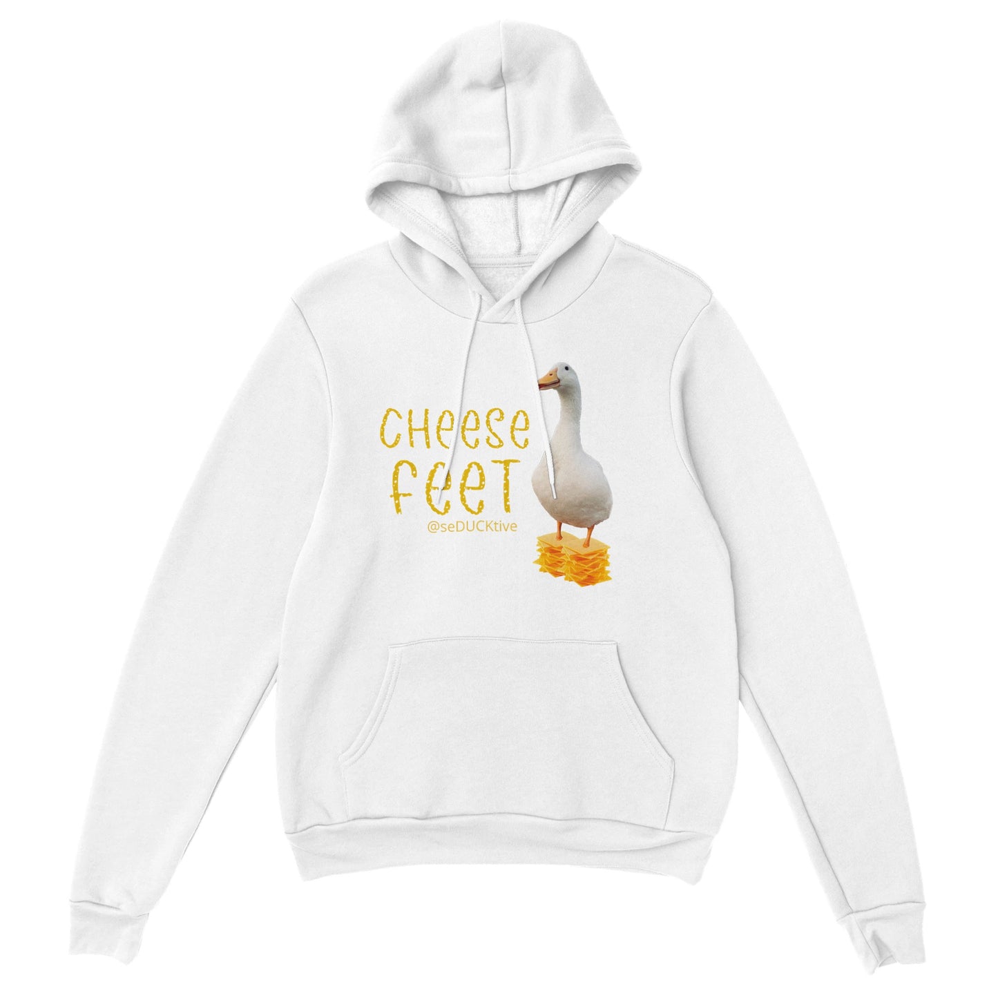 Cheese Feet Pullover Hoodie - Stack of cheese