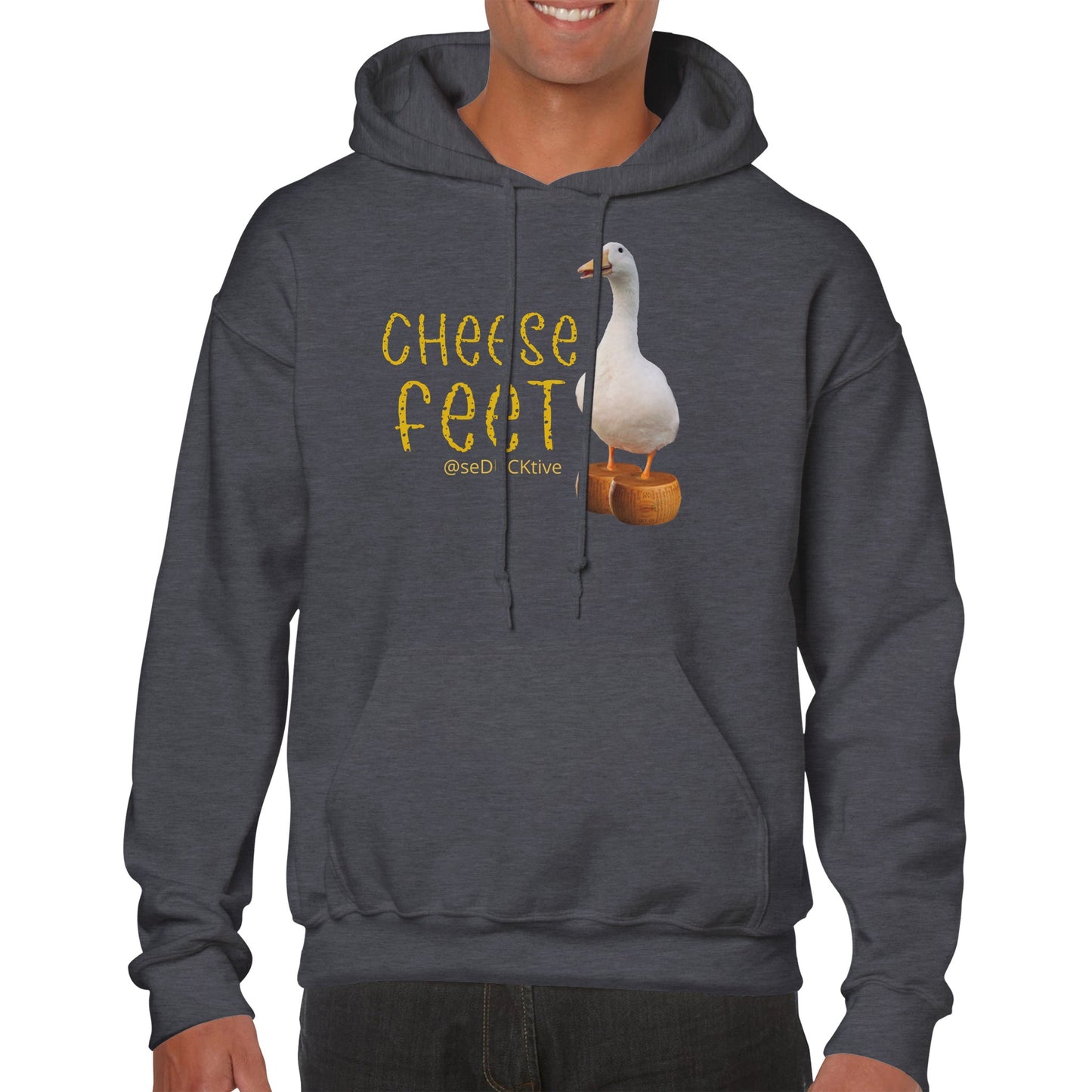 Cheese Feet Pullover Hoodie - Round Cheese