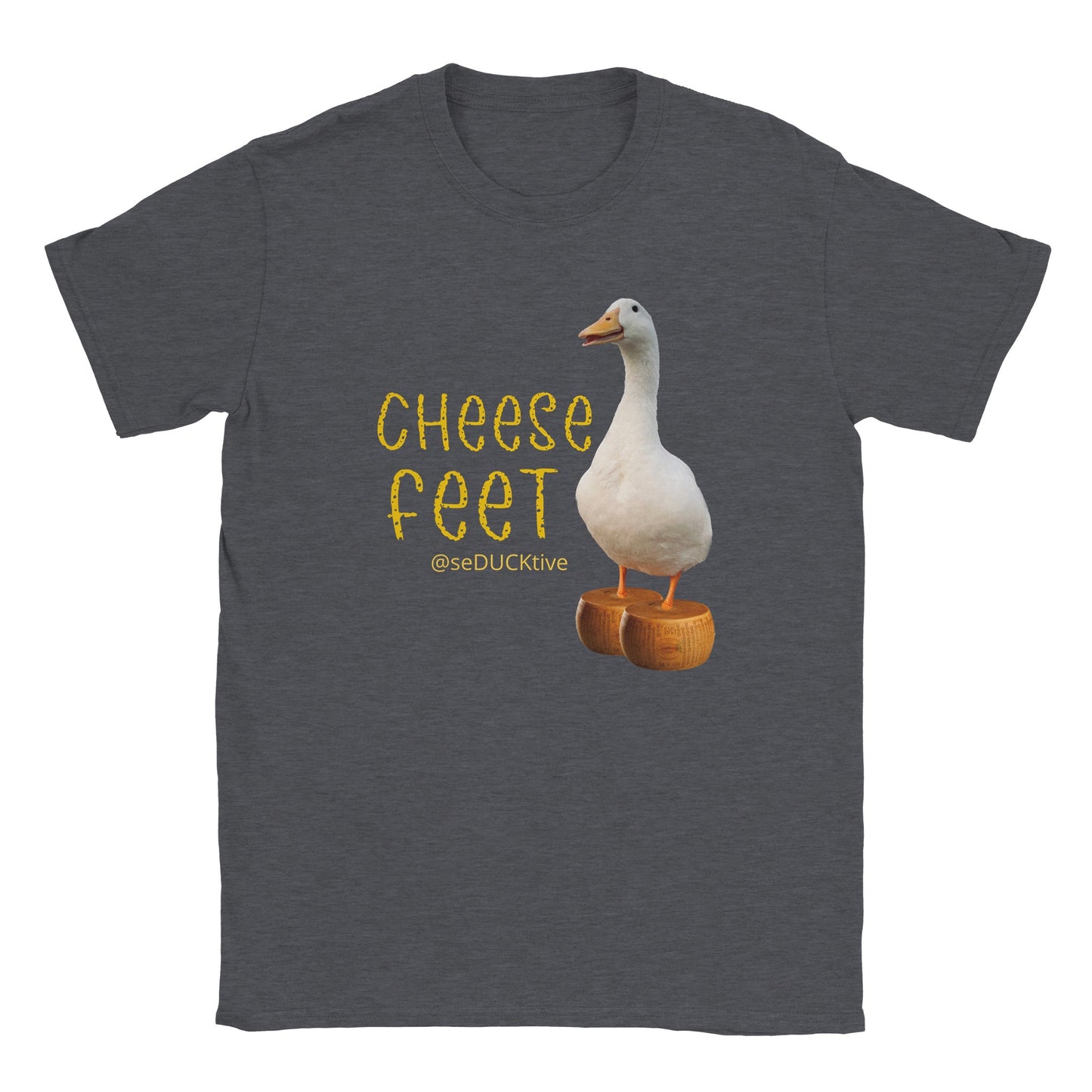 Cheese Feet T Shirt - round cheese