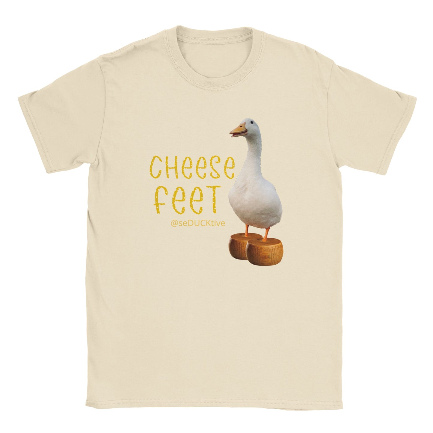 Cheese Feet T Shirt - round cheese